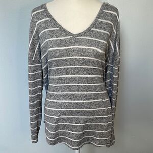 A New Day striped sweater.  V-neck.  Size Large.